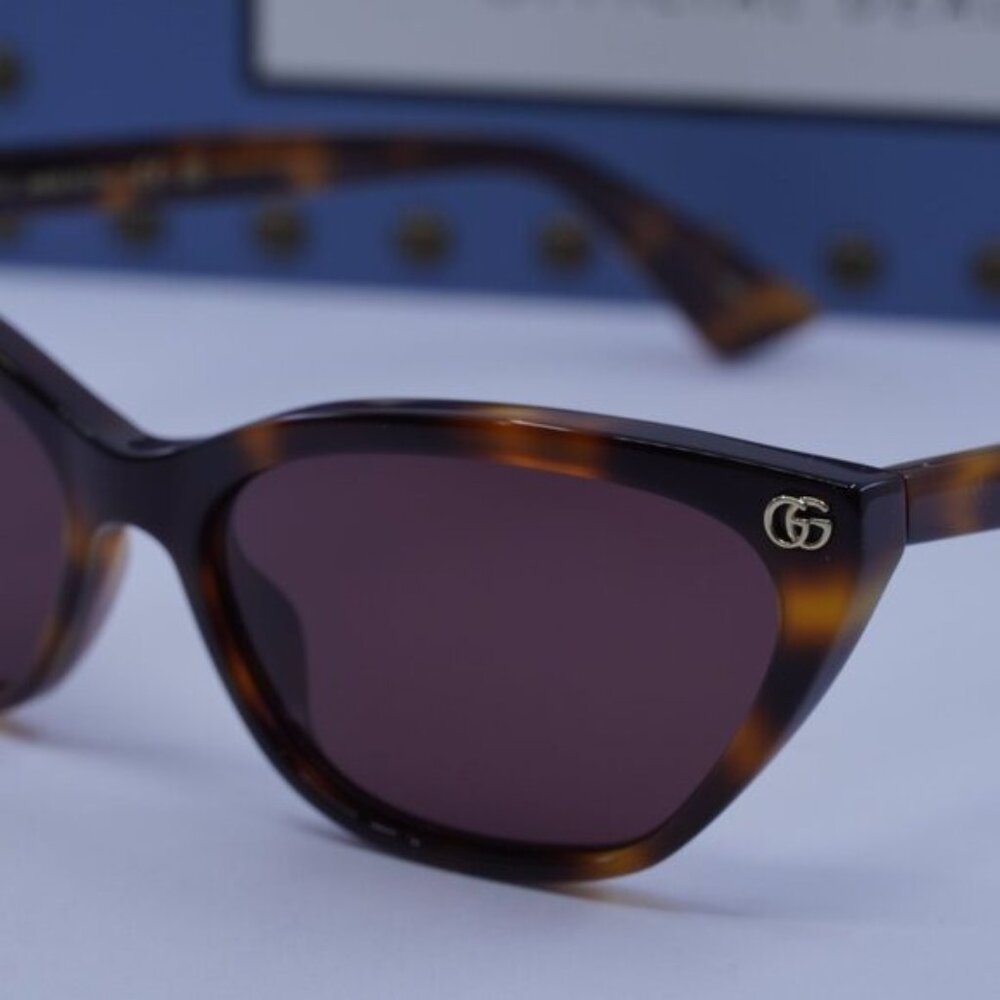 Gucci GG1815S 002 Cat Eye Sunglasses - Havana/Brown - Picture 2 of 11